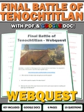 Aztec Empire Final Battle of Tenochtitlan - Webquest with 