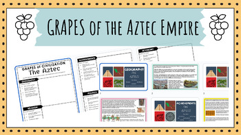 Preview of Aztec Empire GRAPES activity