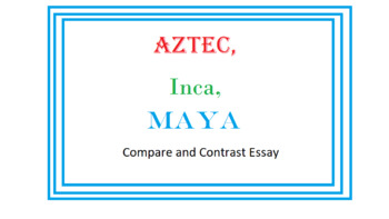 Aztec, Inca, Maya Compare and Contrast Essay by Annie B | TPT