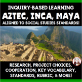 Aztec Inca Maya Inquiry Based Unit Aligned to New Social S