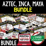 Aztec, Inca, Maya BUNDLE  (World History Bundle), Digital 