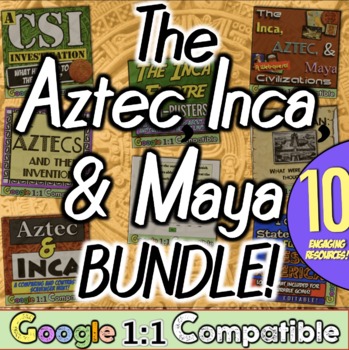 Preview of Aztec, Maya, Inca, & Mesoamerica Unit for World and American History 
