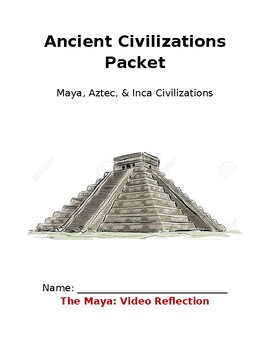 Preview of Aztec, Maya, Inca Packet | EDITABLE