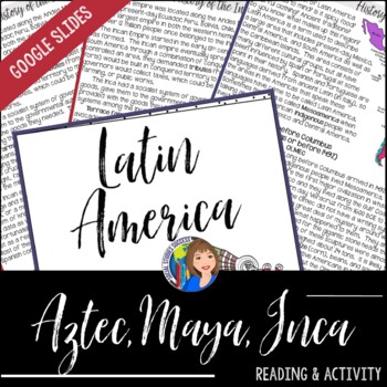 Preview of Aztec, Maya and Inca Activity with Google Slides