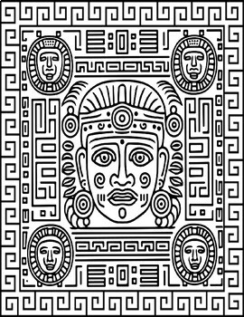 Aztec Mayan Coloring Pages: Ancient Civilization Art for Education ...