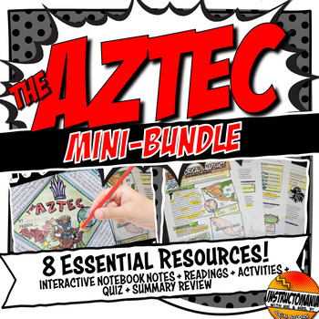 Preview of Aztec Resources Bundle: Interactive Notebook Independent Work Packet