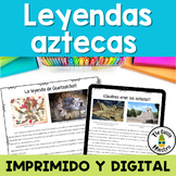 Aztec Myths and Legends Reading Passages in Spanish with C