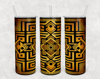 Aztec Pattern Tumbler Wraps Bundle, 20 Oz Skinny Tumbler Aztec ...