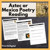 Aztec or Mexica Poetry Reading and Nezahualcoyotl Biograph