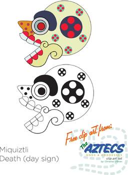 Aztec Skull Clip Art *FREEBIE*
