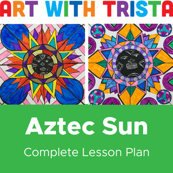 Preview of Aztec Sun Repousse Relief Sculpture Art Lesson - Hispanic Heritage Month