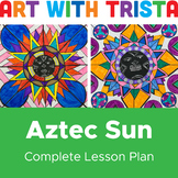 Aztec Sun Repousse Relief Sculpture Art Lesson - Hispanic 