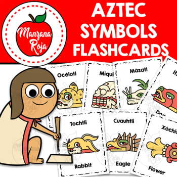 Preview of Aztec / Náhuatl Symbols Flashcards  | Mexican culture |