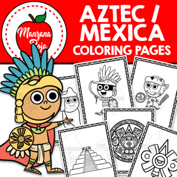 Preview of Aztec coloring pages | Mexican culture |