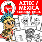 Aztec coloring pages | Mexican culture |