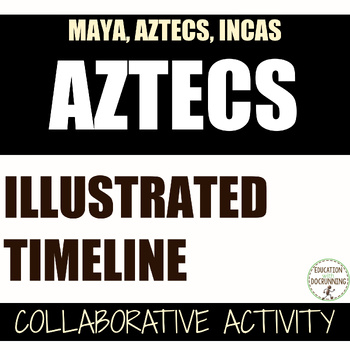 Preview of Aztecs Activity Illustrated Timeline MesoAmerica Unit
