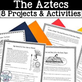 Preview of Aztecs Unit - 8 Activities and Projects