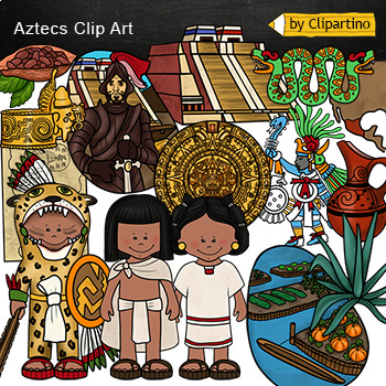 Preview of Aztecs Clip Art mini Bundle /Ancient History Clip Art/ Commercial use