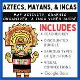 Aztecs, Mayans, and Incas: Map activity, graphic organizer