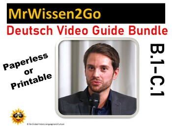 Preview of High Level German Authentic Listening Video Guide BUNDLE - Distance Learning