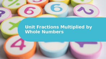 Preview of CCSS/B.E.S.T Aligned 5th Grade Math Multiply Unit Fraction by Whole # Powerpoint