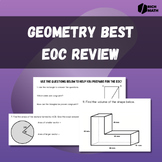 B.E.S.T. Geometry EOC Final Review Worksheet with Key! (20