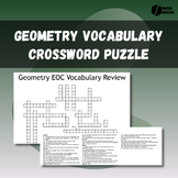 B.E.S.T. Standards Geometry Vocabulary Crossword