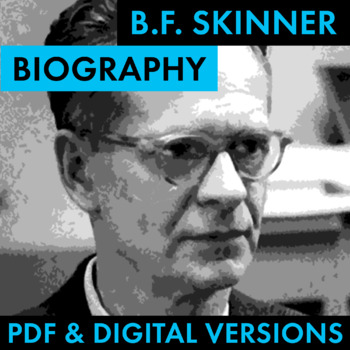 Preview of B.F. Skinner Biography Research Organizer, Biography PDF & Google Drive CCSS