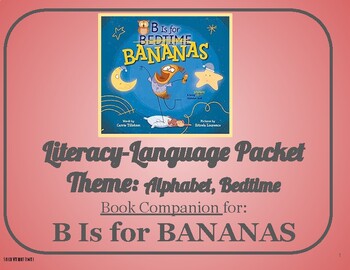 Preview of B Is for BANANAS: Language-Literacy Book Companion Packet