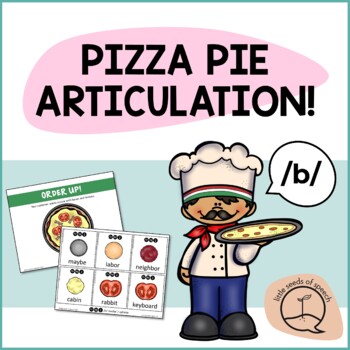 Preview of B SOUND Pizza Articulation Cards for Single & Multisyllabic Words & Sentences