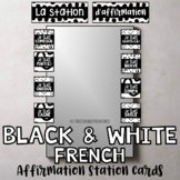 B&W French Positive Affirmations | French Affirmation Stat