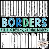 B&W Page Borders Vol. 1 - Doodle Paper Edge Borders
