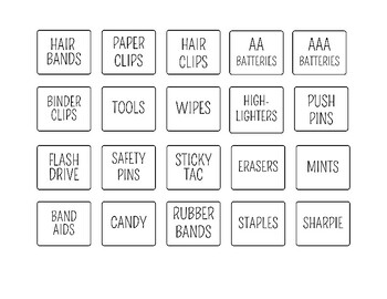 Task Card Storage Organization Labels (Fits into 4x6 Photo Case) *EDITABLE!*
