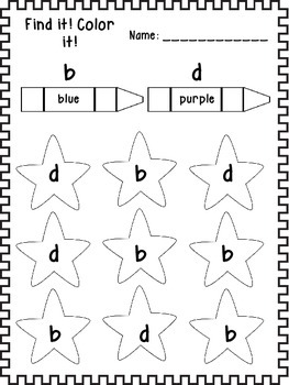 B and D Confusion Printables by Klever Kiddos | Teachers Pay Teachers