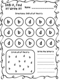 B and D Confusion Printables