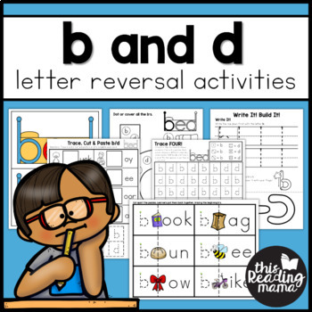 Preview of B and D Letter Reversal Activity Pack