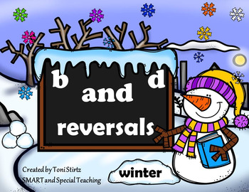 Preview of Winter B and D Reversals  Intervention Literacy Centers and Worksheets