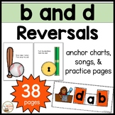 B and D Reversal Worksheet Posters & Activities Kindergart