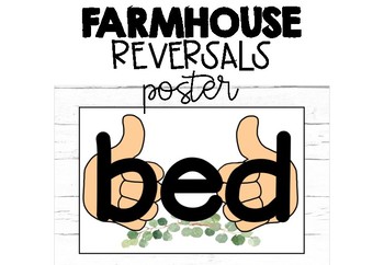 B and D Reversals Poster- Bed by My Natural Teaching Space ...