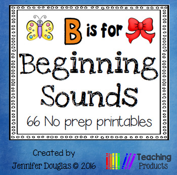 Initial Sounds Worksheets by Teaching Products | TpT