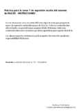 B1 - DELE Tarea 1 de expresión escrita 10 lecturas