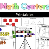 Back to School Math Printables for Preschool, Pre-K and Ki