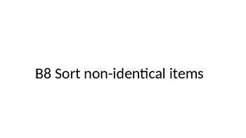 ABLLS-R Aligned B8 Sort Non Identical Items Task (Instant Download) 