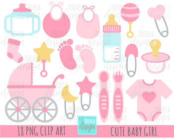 Baby Girl Clipart Baby Girl Graphics Baby Clip Art Girl Baby