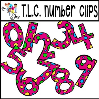 Preview of {BACK-2-SCHOOL} FREEBIE #1 - Dot Numbers Clipart