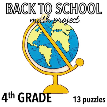 Preview of BACK TO SCHOOL ACTIVITIES - 4TH GRADE REVIEW ACTIVITY - GLOBE