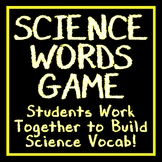 Building Science Words Game COLLABORATION SCIENCE VOCABULA