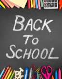 BACK TO SCHOOL - ACTIVITY SUGGESTIONS