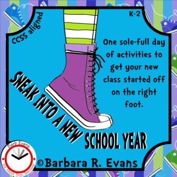 Preview of BACK TO SCHOOL ACTIVITY Sneakers Thematic Unit ELA Math Critical Thinking