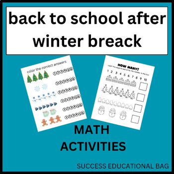 Preview of BACK TO SCHOOL AFTER WINTER BREAK,MATH ACTIVITIES.